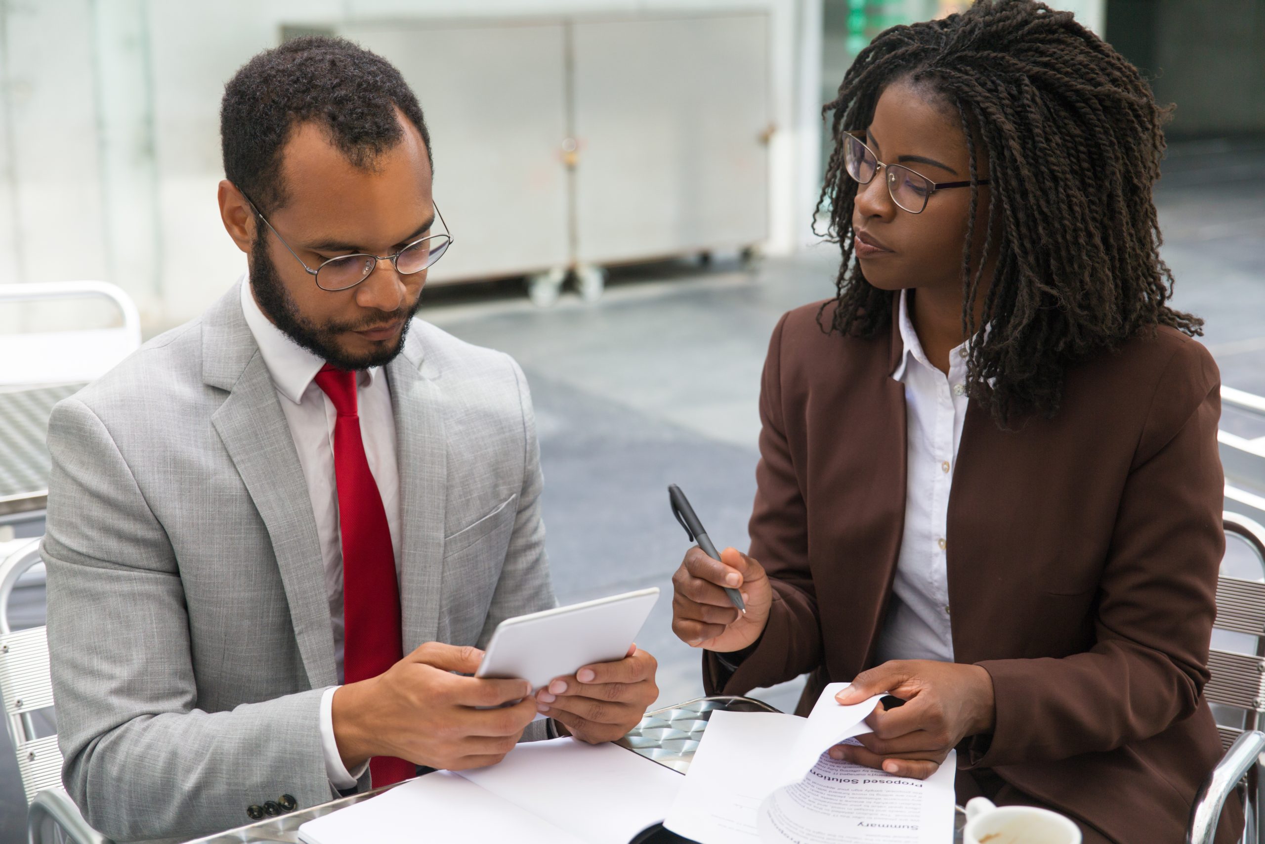 Business consulting strategy session